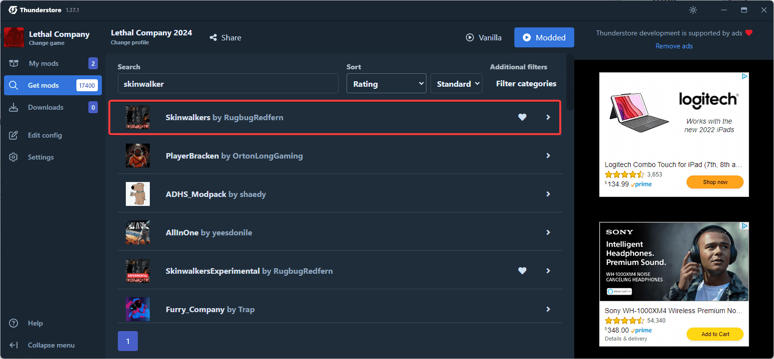 How To Install the Skinwalkers mod for Lethal Company - itzCuba